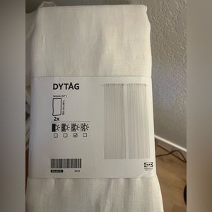 IKEA DYTAG light filtering curtains- 2 pair
